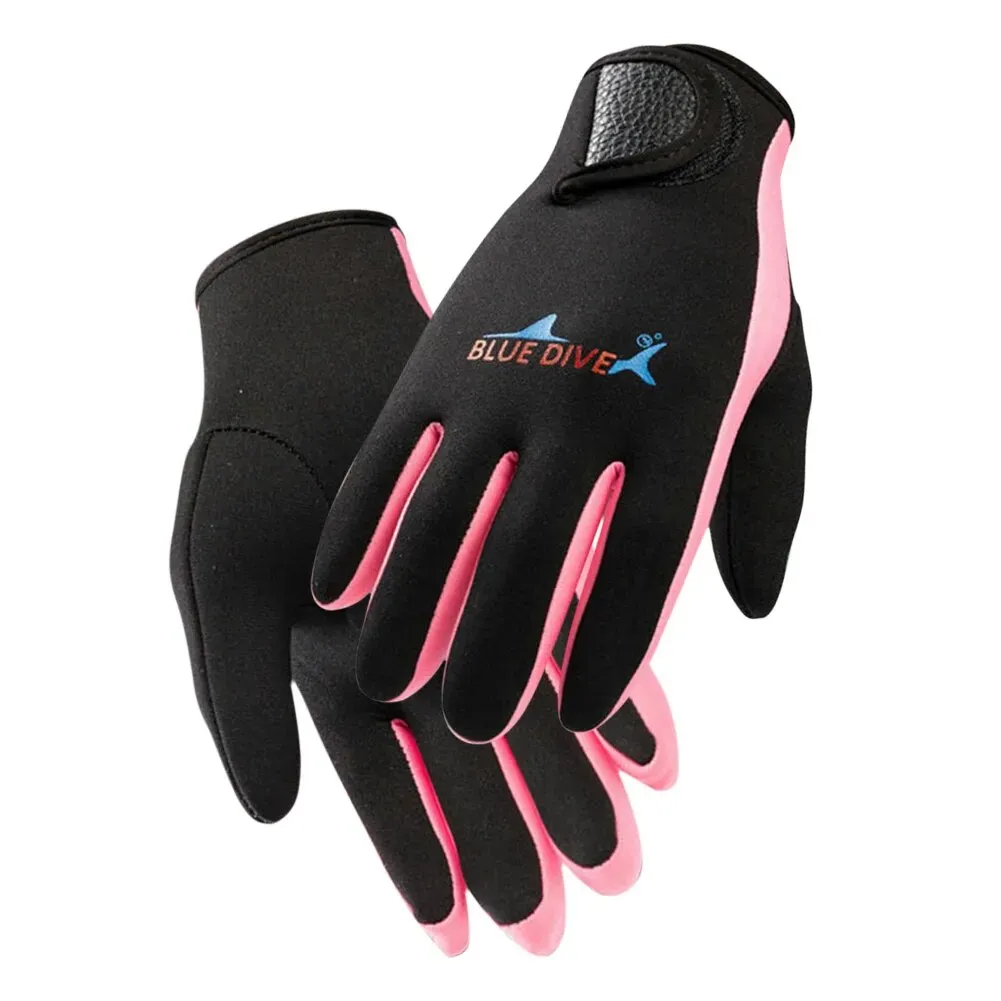 1 Pair 1.5mm Swimming Scuba Diving Gloves Neoprene Diving Gloves Anti Slip Cold-proof Wetsuit Gloves Snorkeling Surfing Supplies