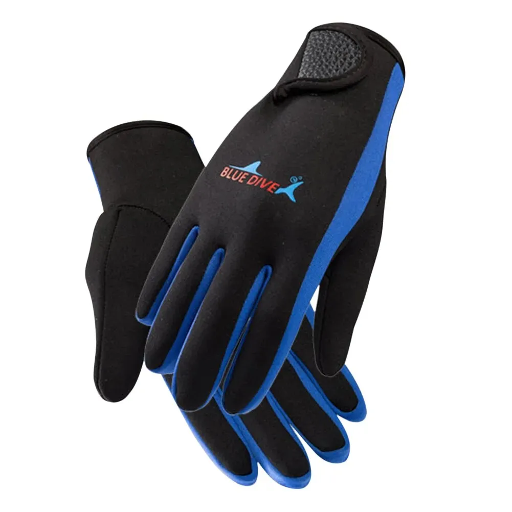 1 Pair 1.5mm Swimming Scuba Diving Gloves Neoprene Diving Gloves Anti Slip Cold-proof Wetsuit Gloves Snorkeling Surfing Supplies