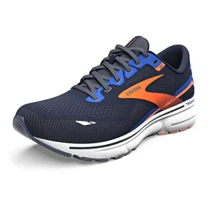 1103931D438 BROOKS MEN GHOST 15 NEUTRAL SHOE - PEACOAT/ORANGE/SURF - SIZE 8 - Like New