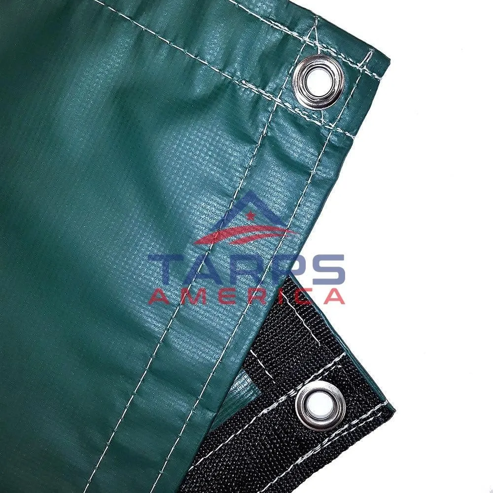 18 oz Heavy Duty Green Coated Vinyl Tarp by AtlasShield®