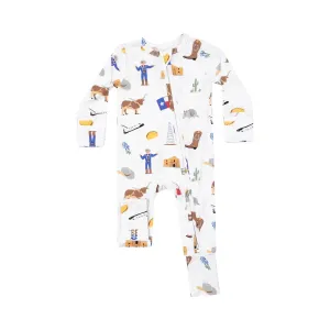 2-Way Zipper Romper / Texas