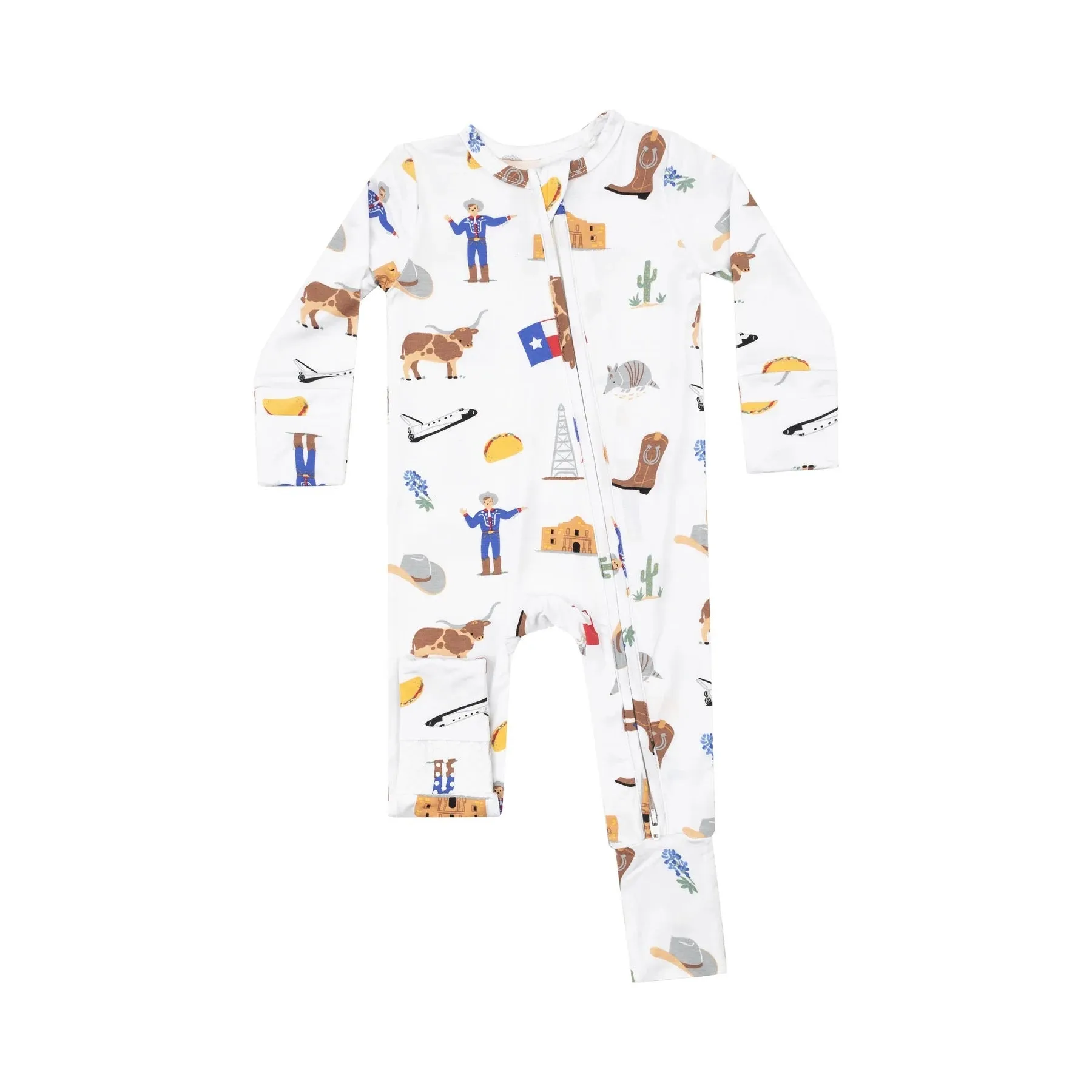 2-Way Zipper Romper / Texas