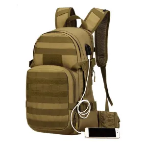 25L Molle Backpack USB Charging Camping Rucksack