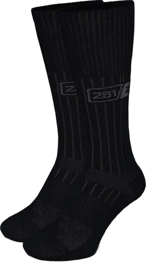 281Z Military Boot Socks - Tactical Trekking Hiking - Outdoor Athletic Sport (Black)