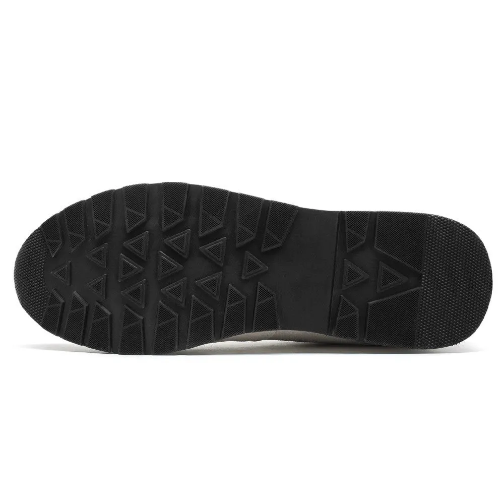 7 CM/2.76 Inches CMR CHAMARIPA Off-White Suede Men's Height Increasing Shoes