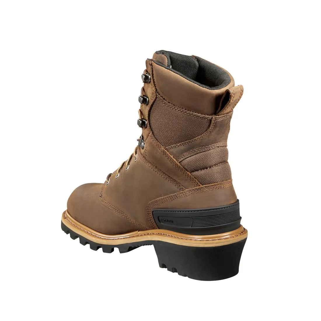 8" Waterproof Climbing Logger Composite Toe Work Boot Brown