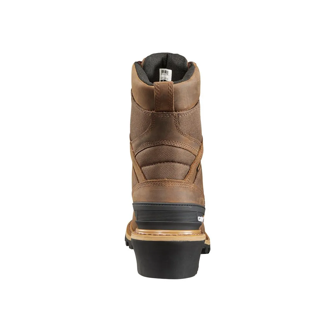 8" Waterproof Climbing Logger Composite Toe Work Boot Brown
