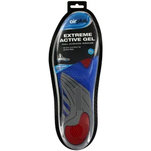 Airplus Men's Size 7-13 Extreme Active Breathable Lightweight Gel Shoe Insole