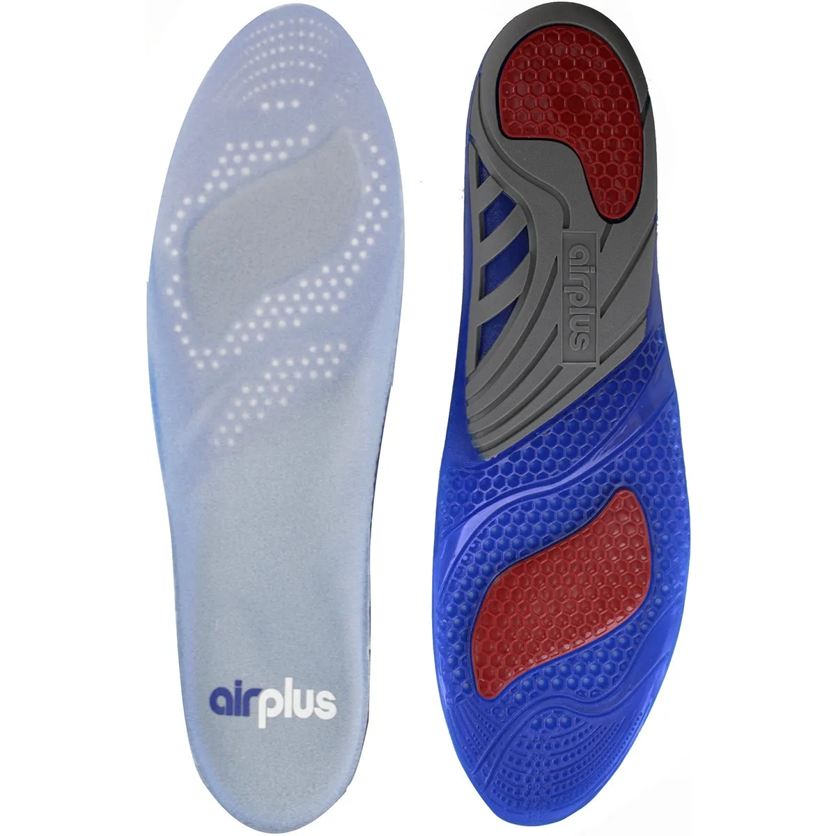 Airplus Men's Size 7-13 Extreme Active Breathable Lightweight Gel Shoe Insole
