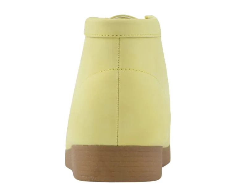 Amali Jason2 Wallabee Men's Lime Yellow Suede High Top Shoes