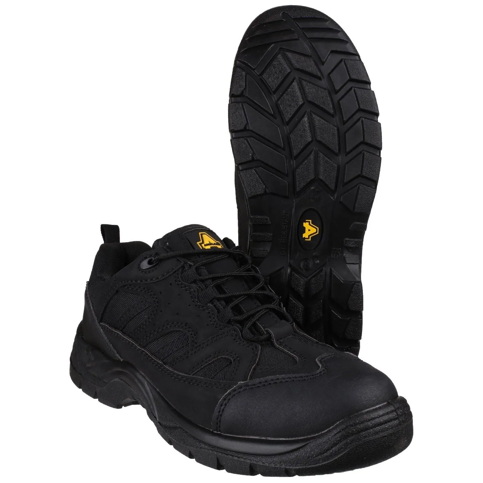 Amblers Men Boots - FS214 Vegan Friendly Safety Shoes in Black, 4-13