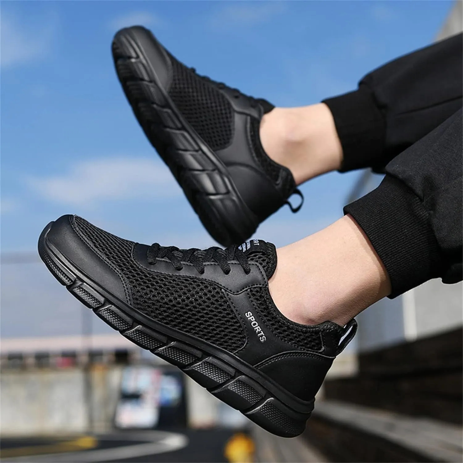 Arch Support Hiking Shoes for Men Lightweight Breathable Walking Shoe Gym Tennis Men's Comfortable Canvas Shoes