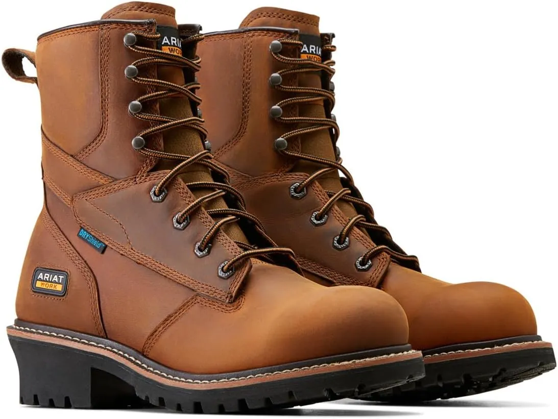 Ariat Men's Logger Shock Shield Waterproof Work Boot