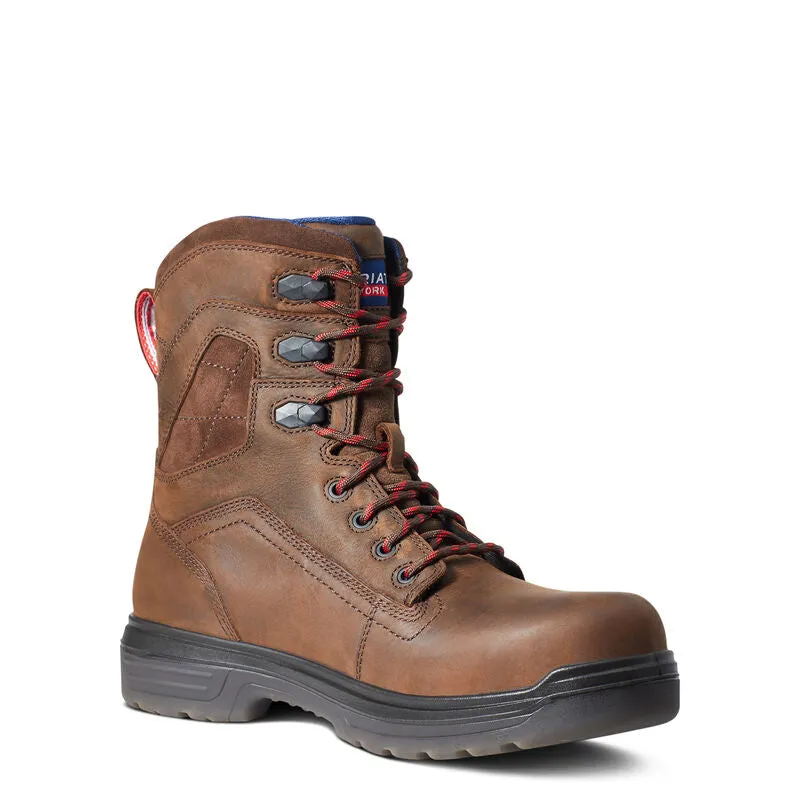ARIAT MEN'S Style No. 10036737 Turbo 8" USA Assembled Waterproof Carbon Toe Work Boot