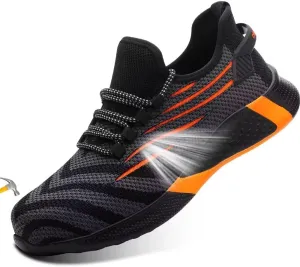 Asiman Steel Toe Shoes for Women Lightweight Breathable Safety Shoes for Men Construction Non Slip Composite Toe