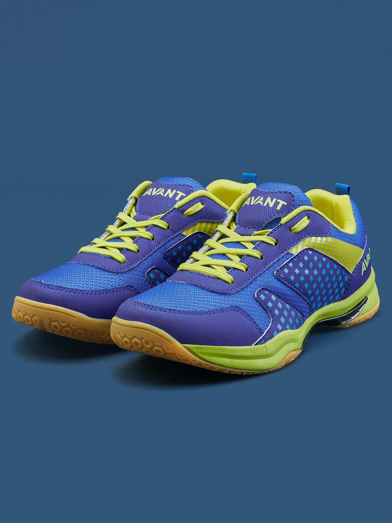 Avant Men's FluidX Badminton Shoes- Blue/Yellow