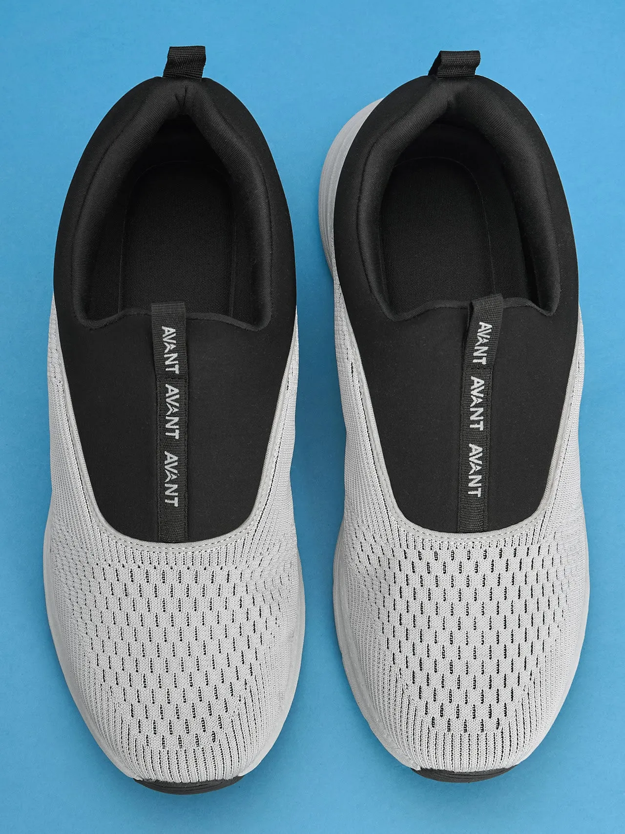 Avant Men's Sigma Slip on Walking Shoes - Lt Grey Black