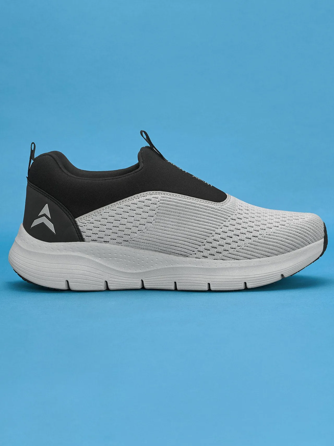 Avant Men's Sigma Slip on Walking Shoes - Lt Grey Black