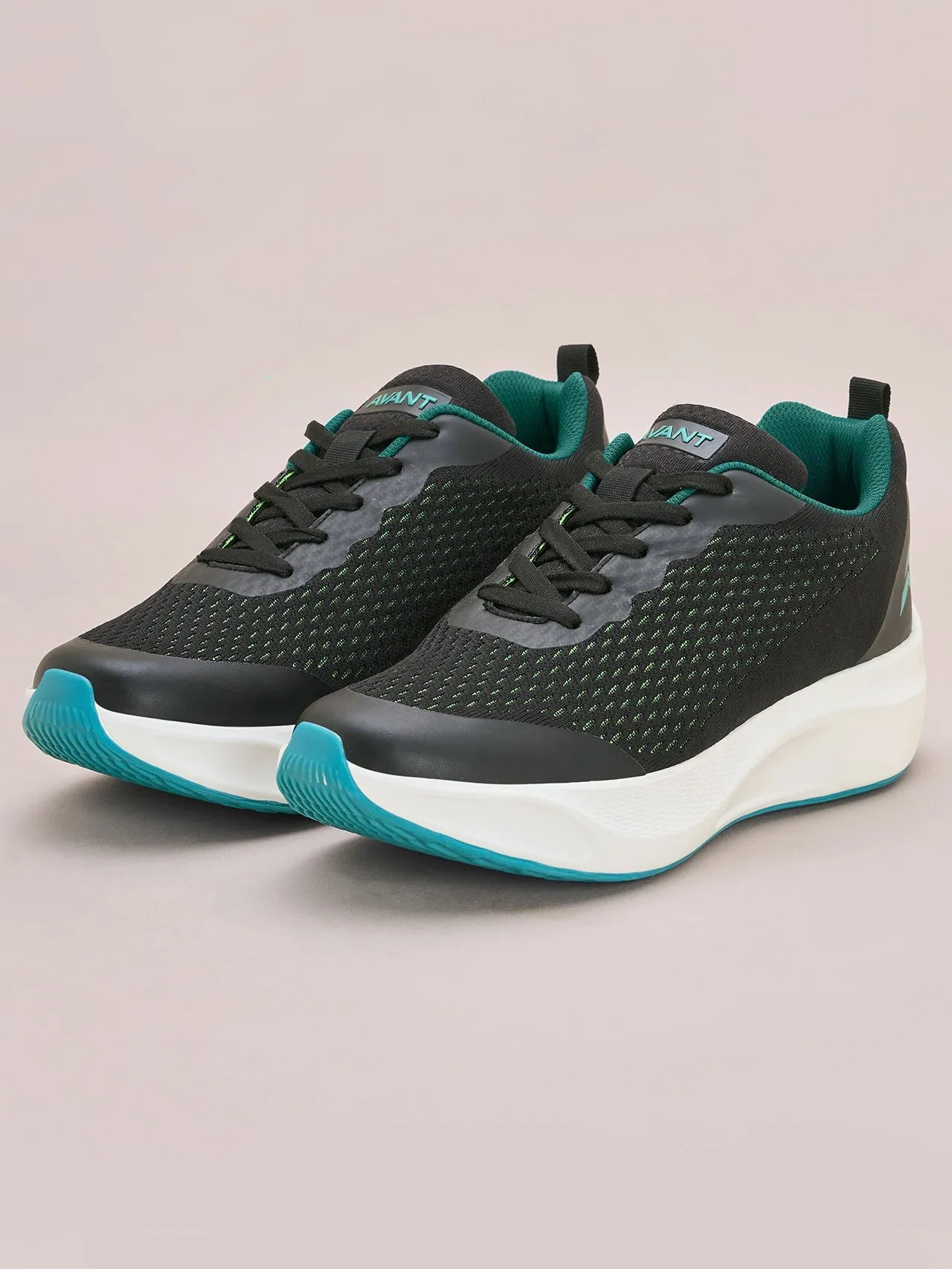 Avant Men's Stark Running Shoes - Black/Green