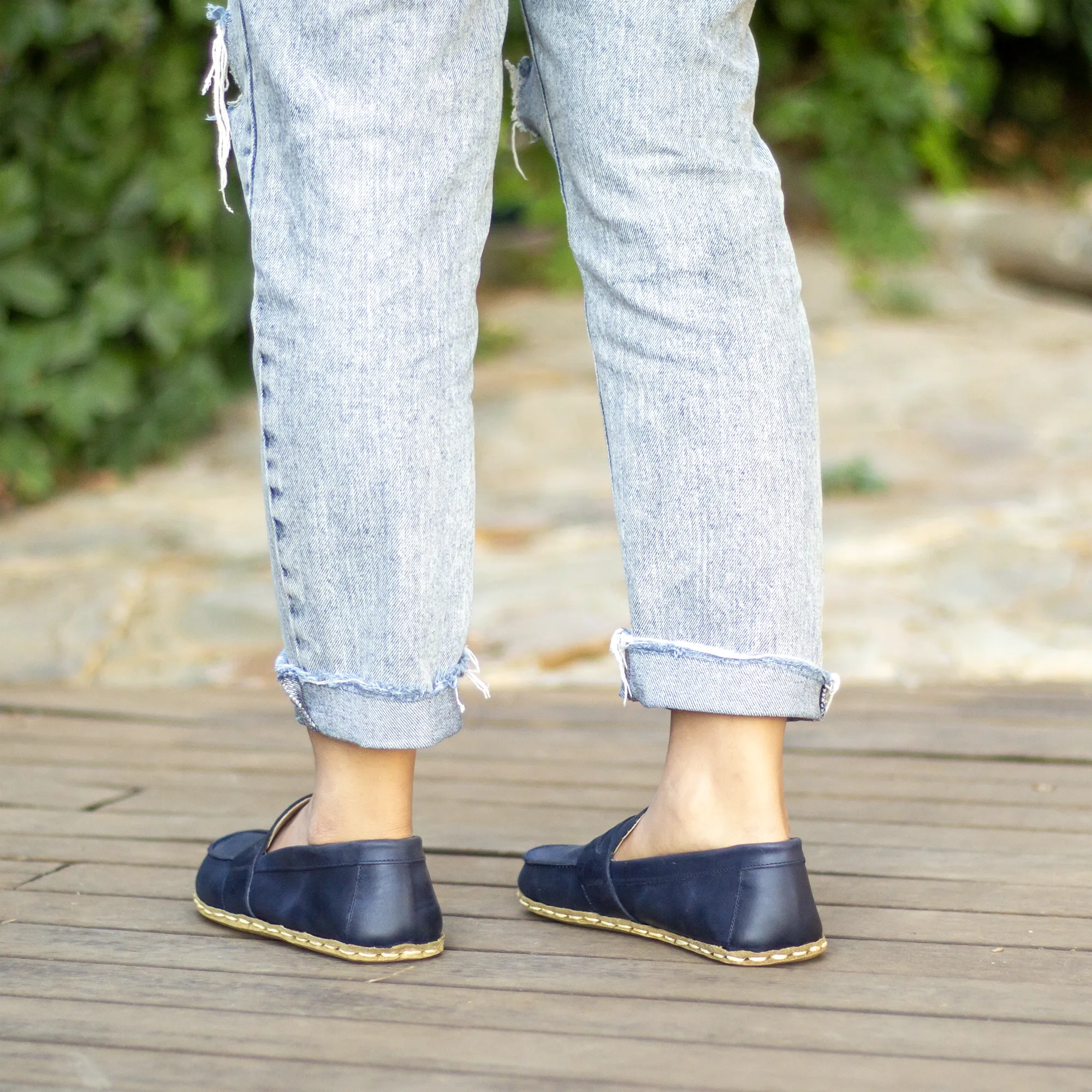 Barefoot Earthing Shoes Crazy Navy Blue Women