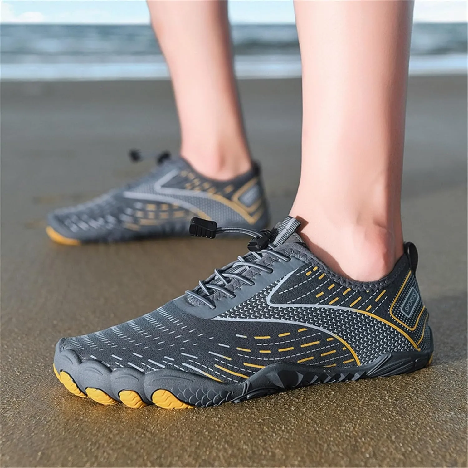 Barefoot Shoes for Women Men Breathable & Non Slip Athletic Footwear Wide Toe Couples Quick-Dry Water Aqua Shoes Beach Diving Widing Pool River Walking Summer Hiking Shoe Men,Indoor Fitness Shoe