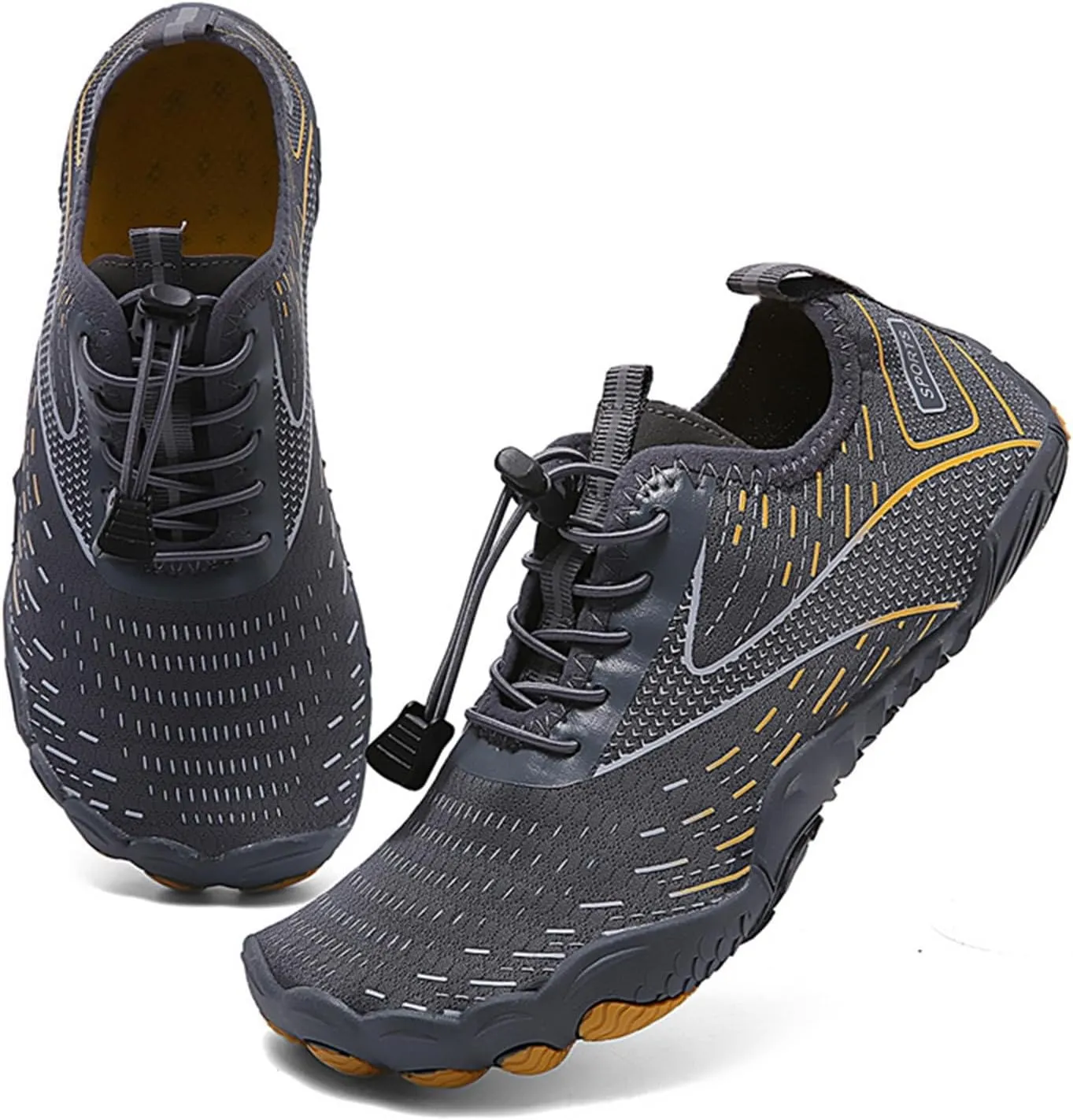 Barefoot Shoes for Women Men Breathable & Non Slip Athletic Footwear Wide Toe Couples Quick-Dry Water Aqua Shoes Beach Diving Widing Pool River Walking Summer Hiking Shoe Men,Indoor Fitness Shoe