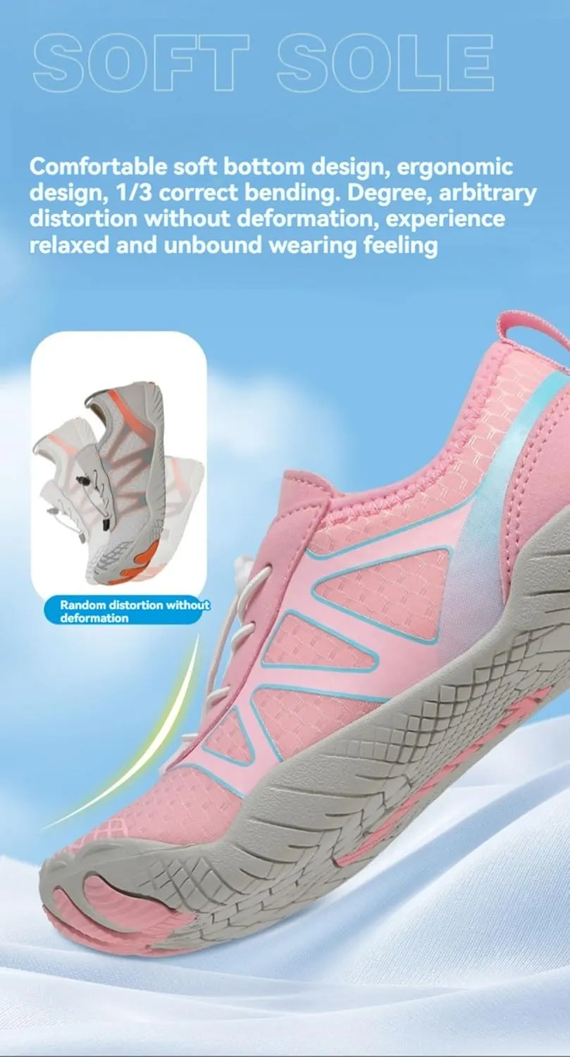 Barefoot Shoes Womens Mens Non-Slip Water Shoes Quick-Dry Aqua Socks Swim Beach Shoes Wide Toe Zero Drop Lightweight Minimalist Shoes Unisex for Spring Summer