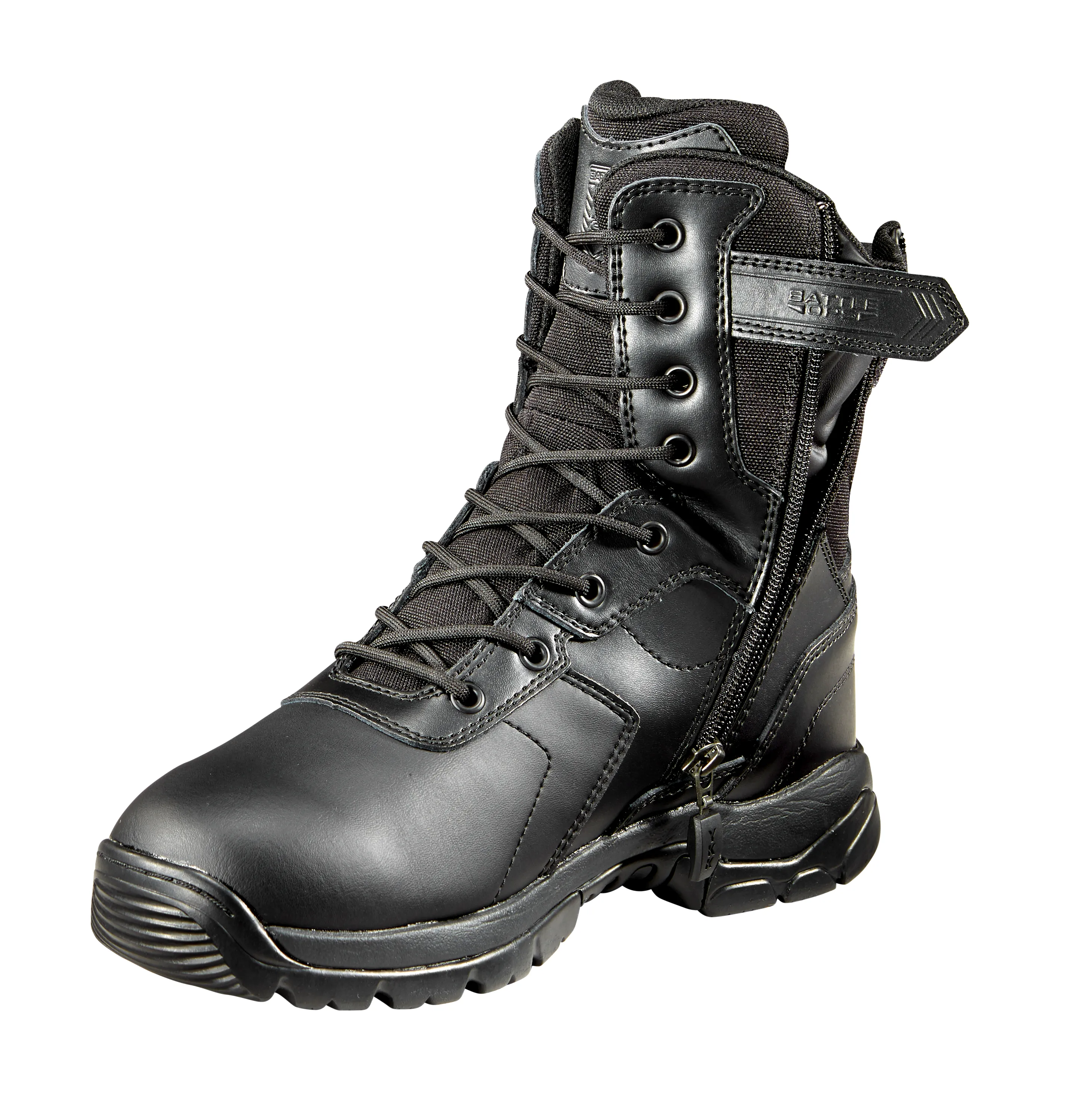 Battle OPS 8-inch Waterproof Tactical Boot - Side Zip Non Safety Toe