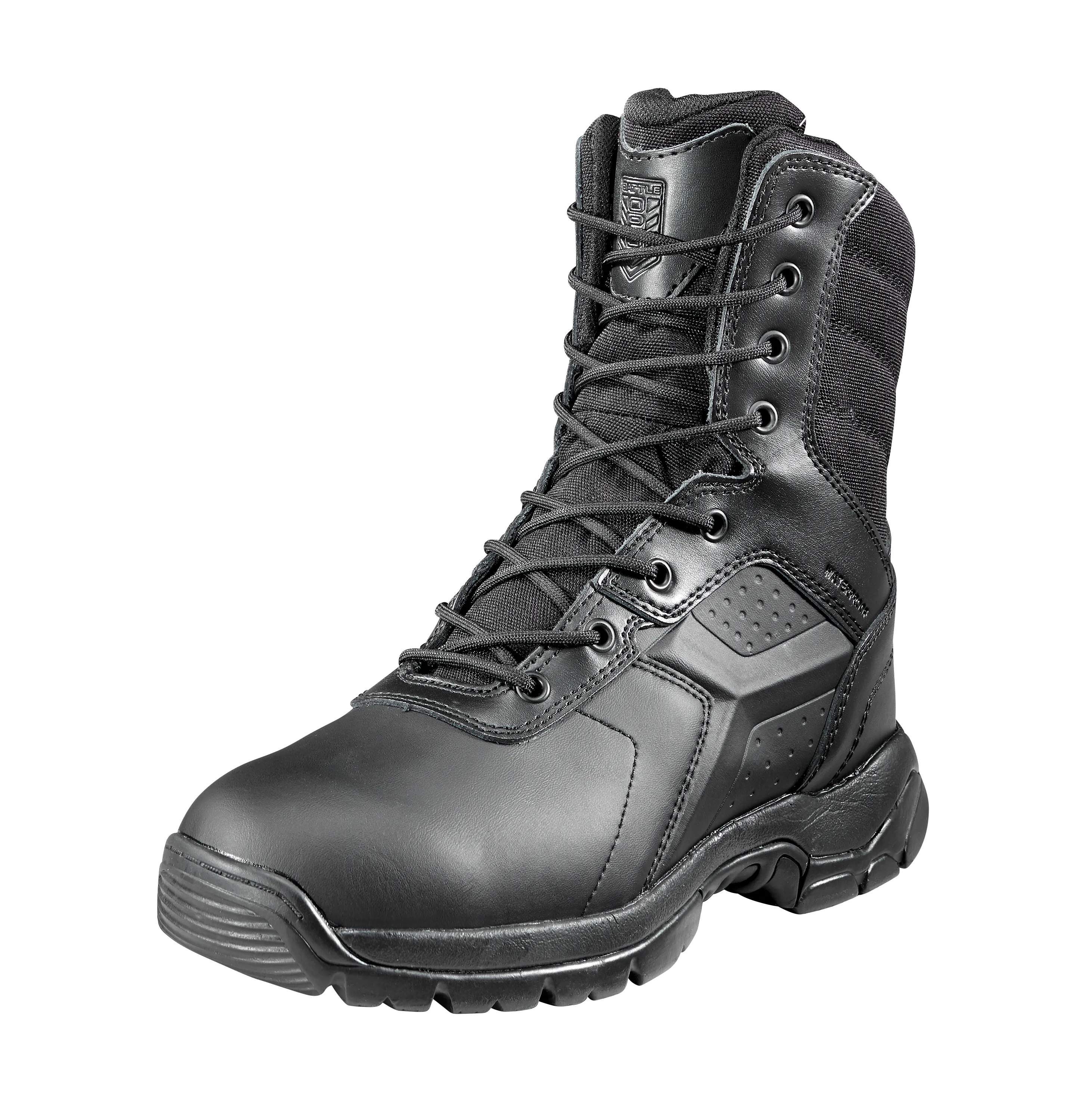 Battle OPS 8-inch Waterproof Tactical Boot - Side Zip Non Safety Toe