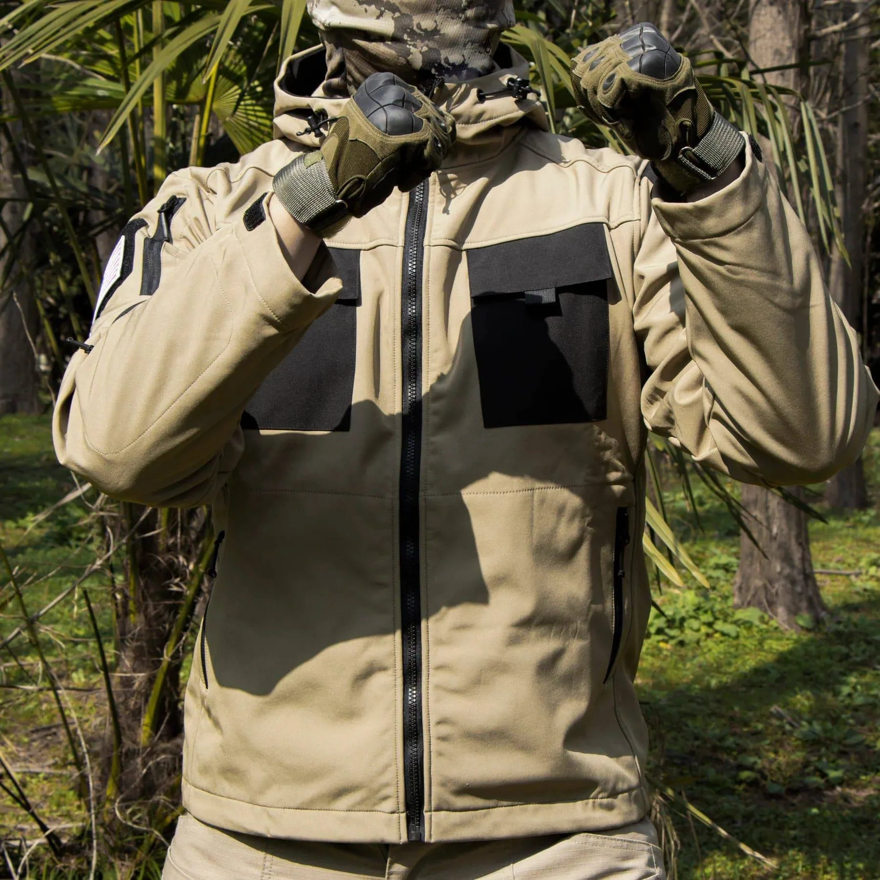 BEETLE 5-in-1 Muti-Pocket Softshell Waterproof Tactical Jacket
