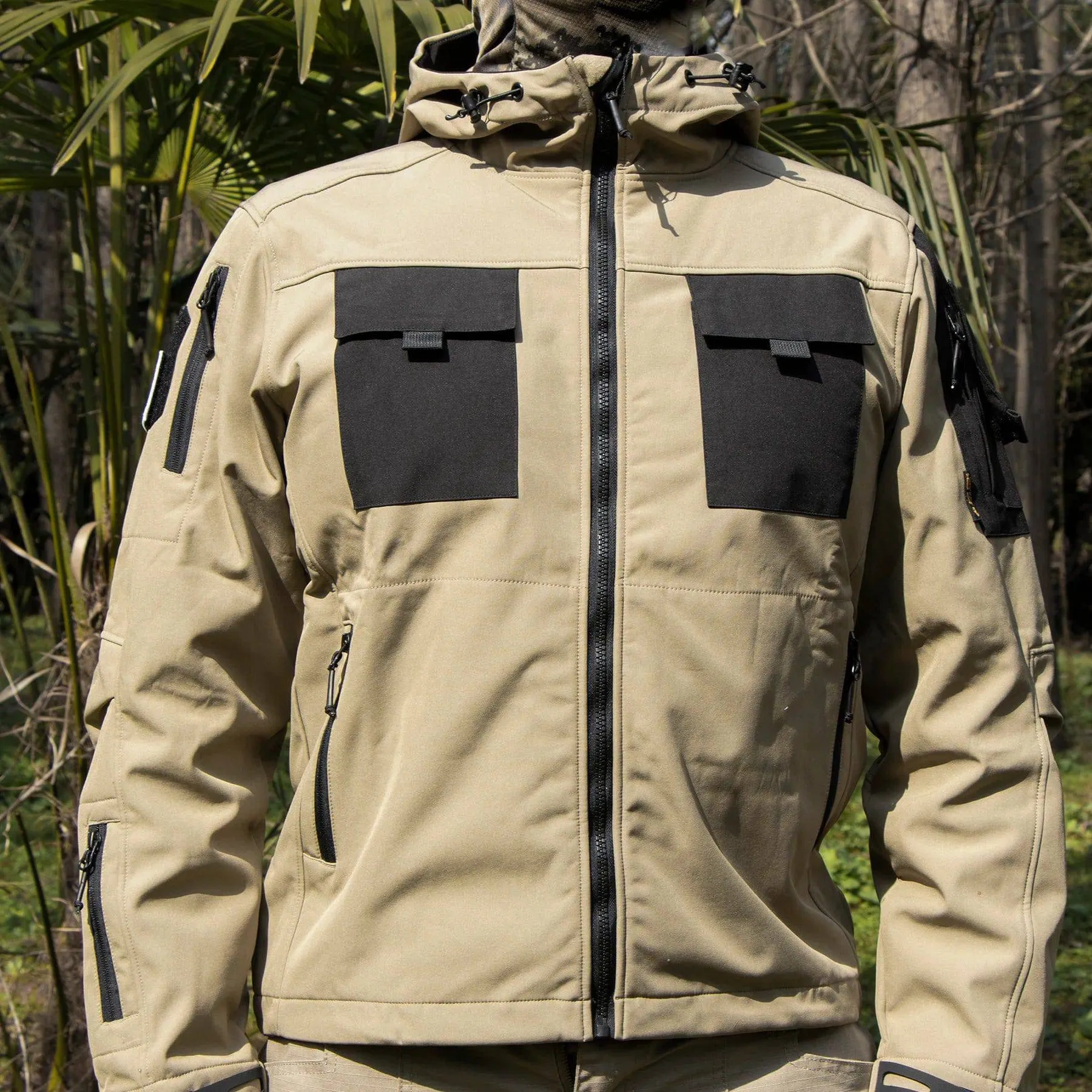 BEETLE 5-in-1 Muti-Pocket Softshell Waterproof Tactical Jacket