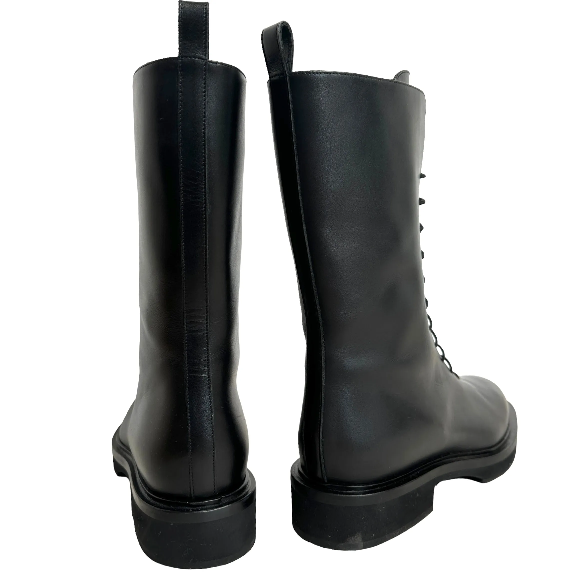 Black Combat Boots - 7.5