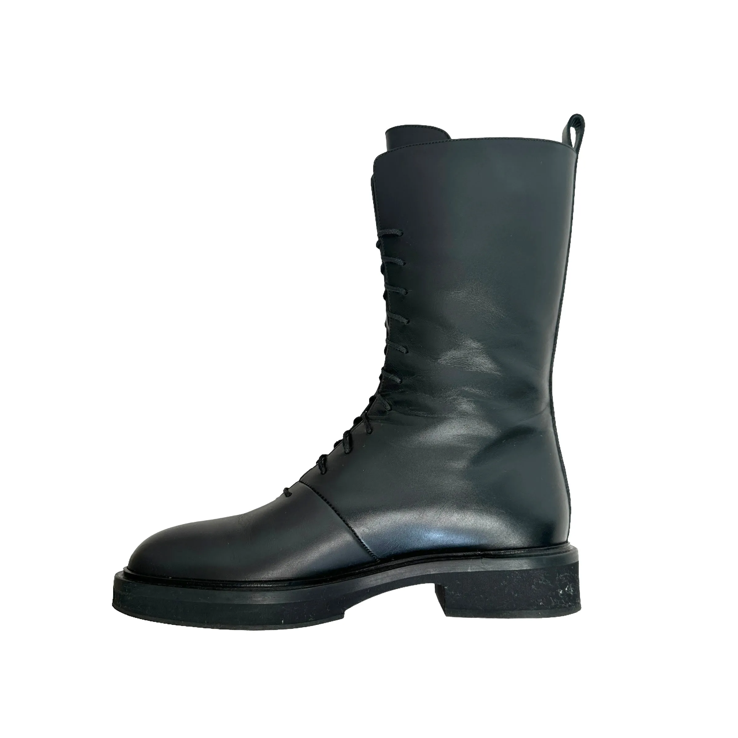 Black Combat Boots - 7.5