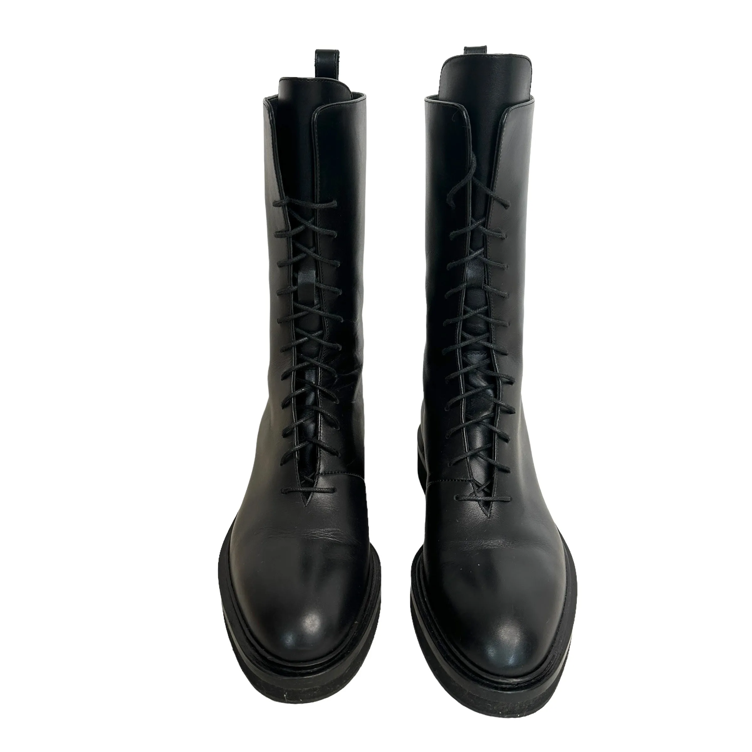 Black Combat Boots - 7.5