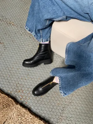 Black Zip Boots