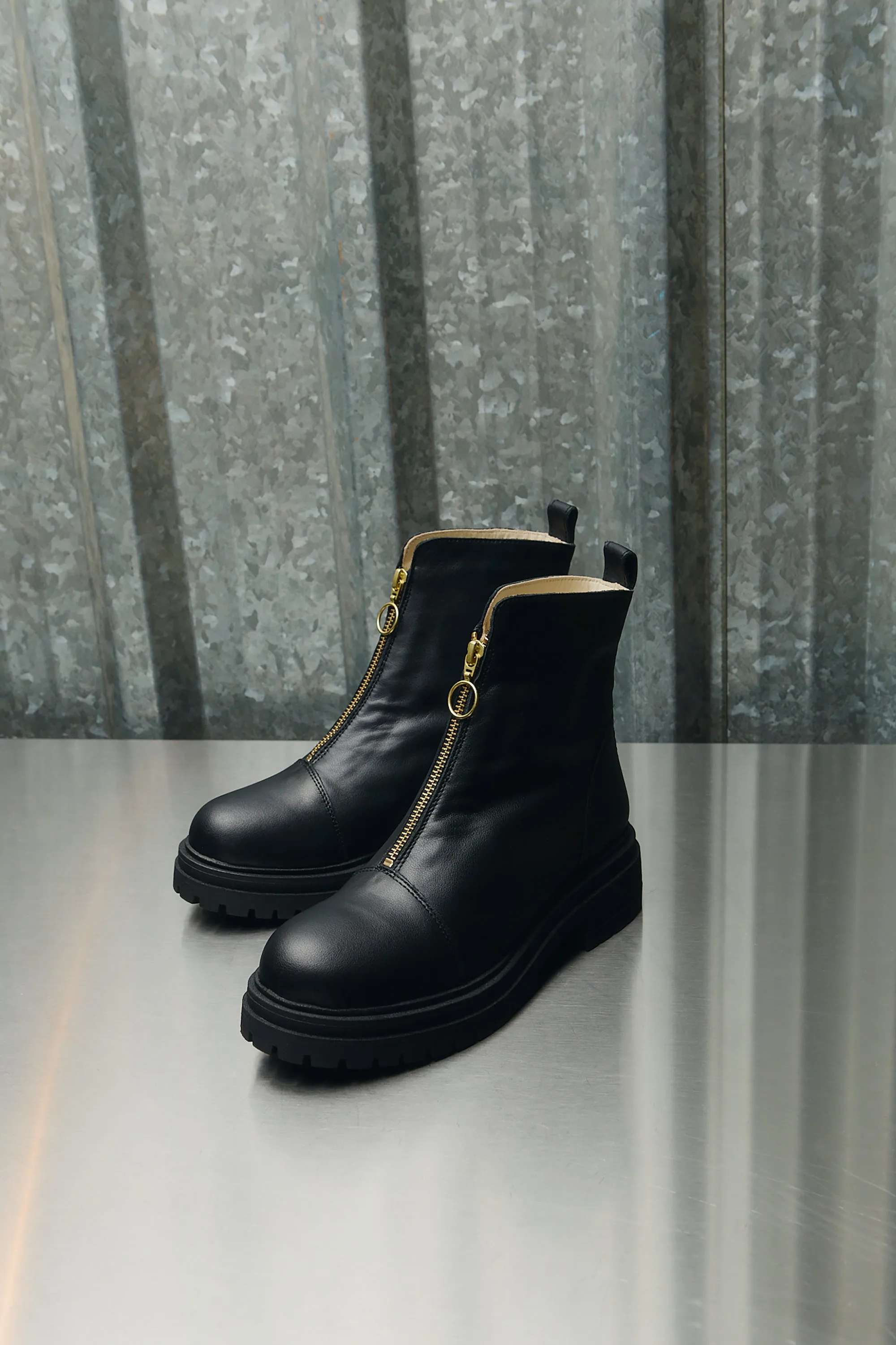 Black Zip Boots