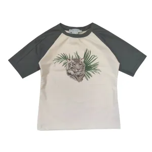 BOY'S RASHGUARD SHORT SLEEVE JUNGLE