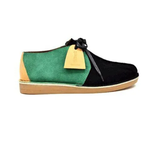 British Walkers Kingston Desert Trek Men's Jamaica Green Yellow Black Suede