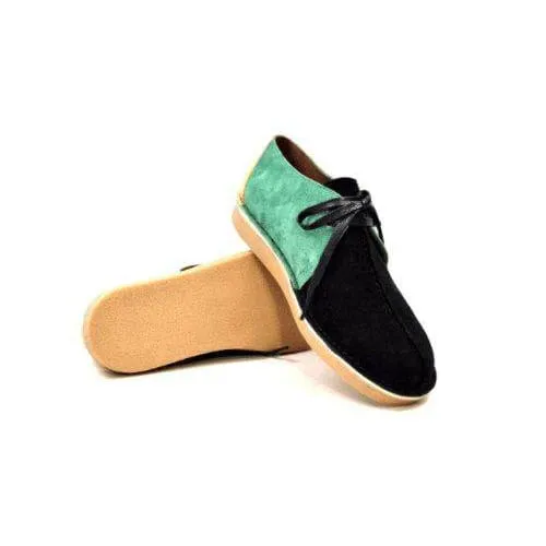 British Walkers Kingston Desert Trek Men's Jamaica Green Yellow Black Suede