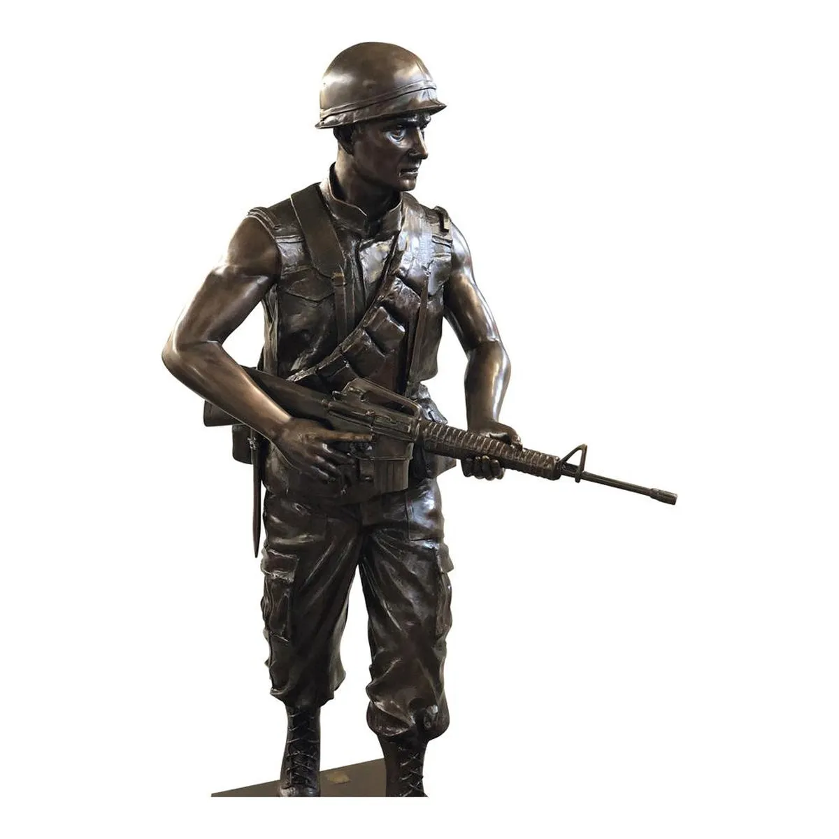 Bronze Vietnam Soldier Statue