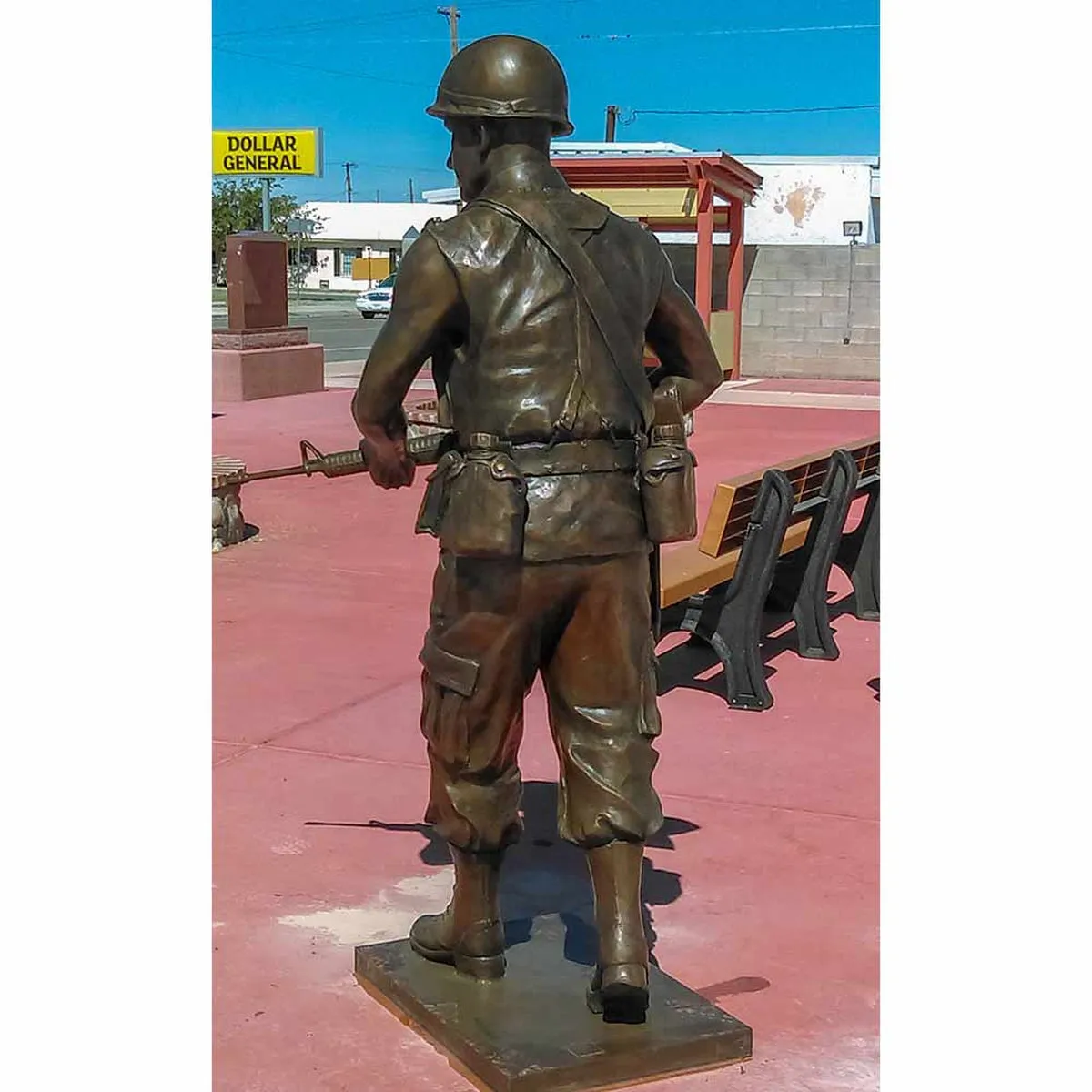 Bronze Vietnam Soldier Statue