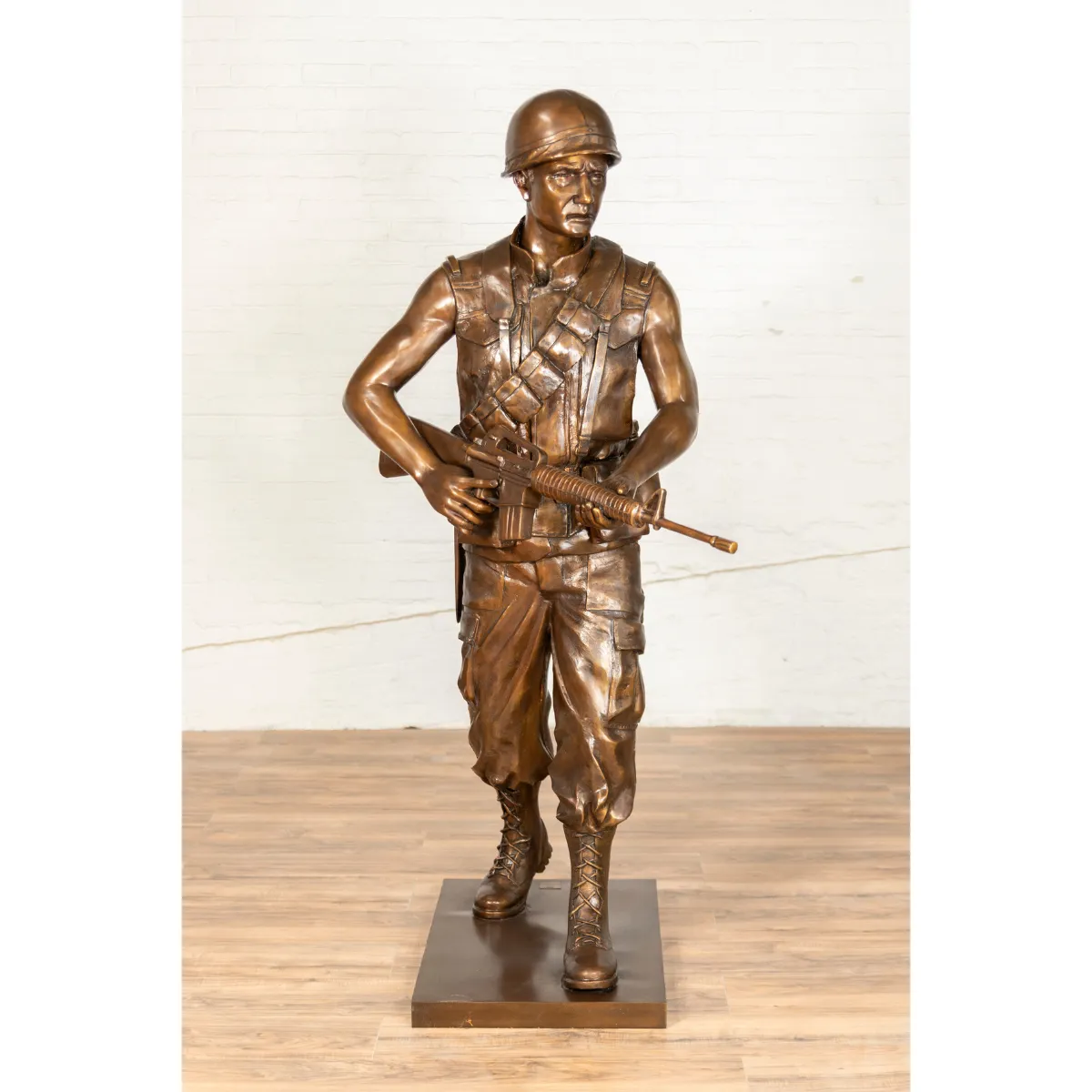 Bronze Vietnam Soldier Statue