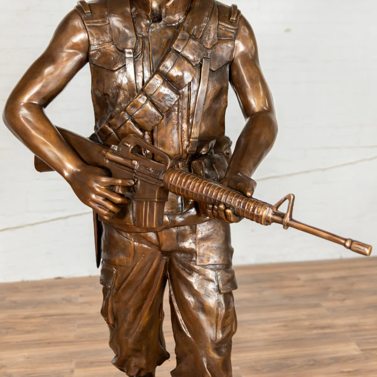 Bronze Vietnam Soldier Statue