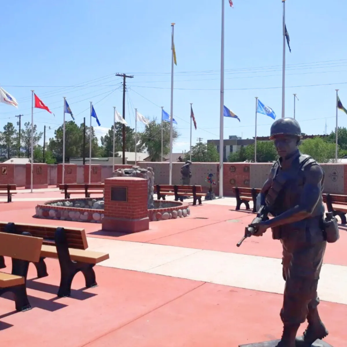 Bronze Vietnam Soldier Statue