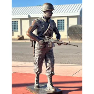 Bronze Vietnam Soldier Statue