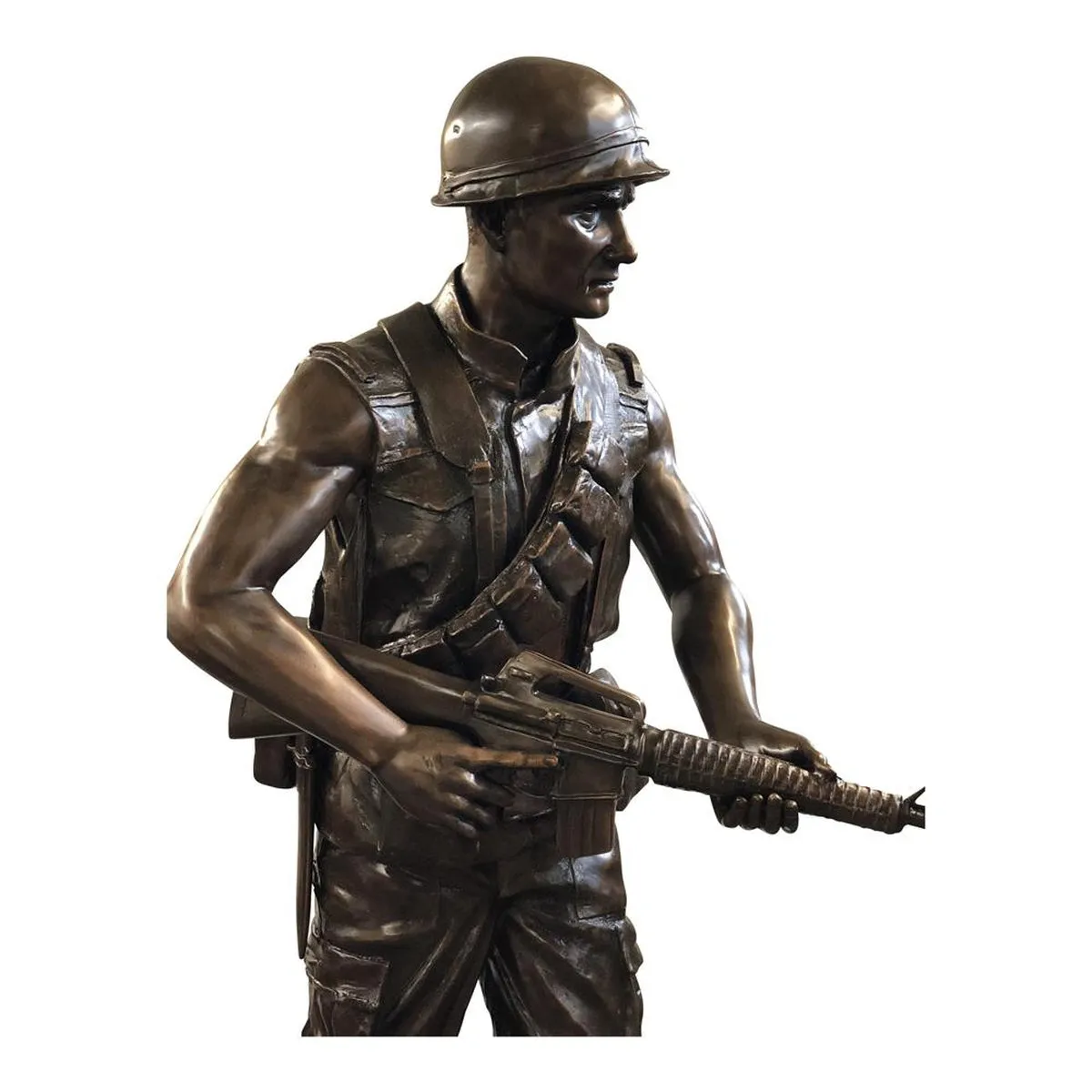 Bronze Vietnam Soldier Statue