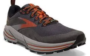 BROOKS MENS CASCADIA 16 GTX TRAIL (BLACK/EBONY/CINNABAR)