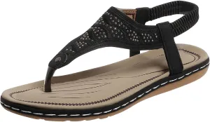 Brown Flip Flops Women Arch Support Sandals Orthotic Adjustable Thong Beach Vacation Shoes Dressy Hiking Workout Sandal