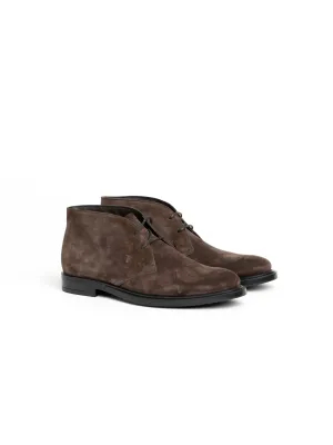 Brown Suede Desert Ankle Boots