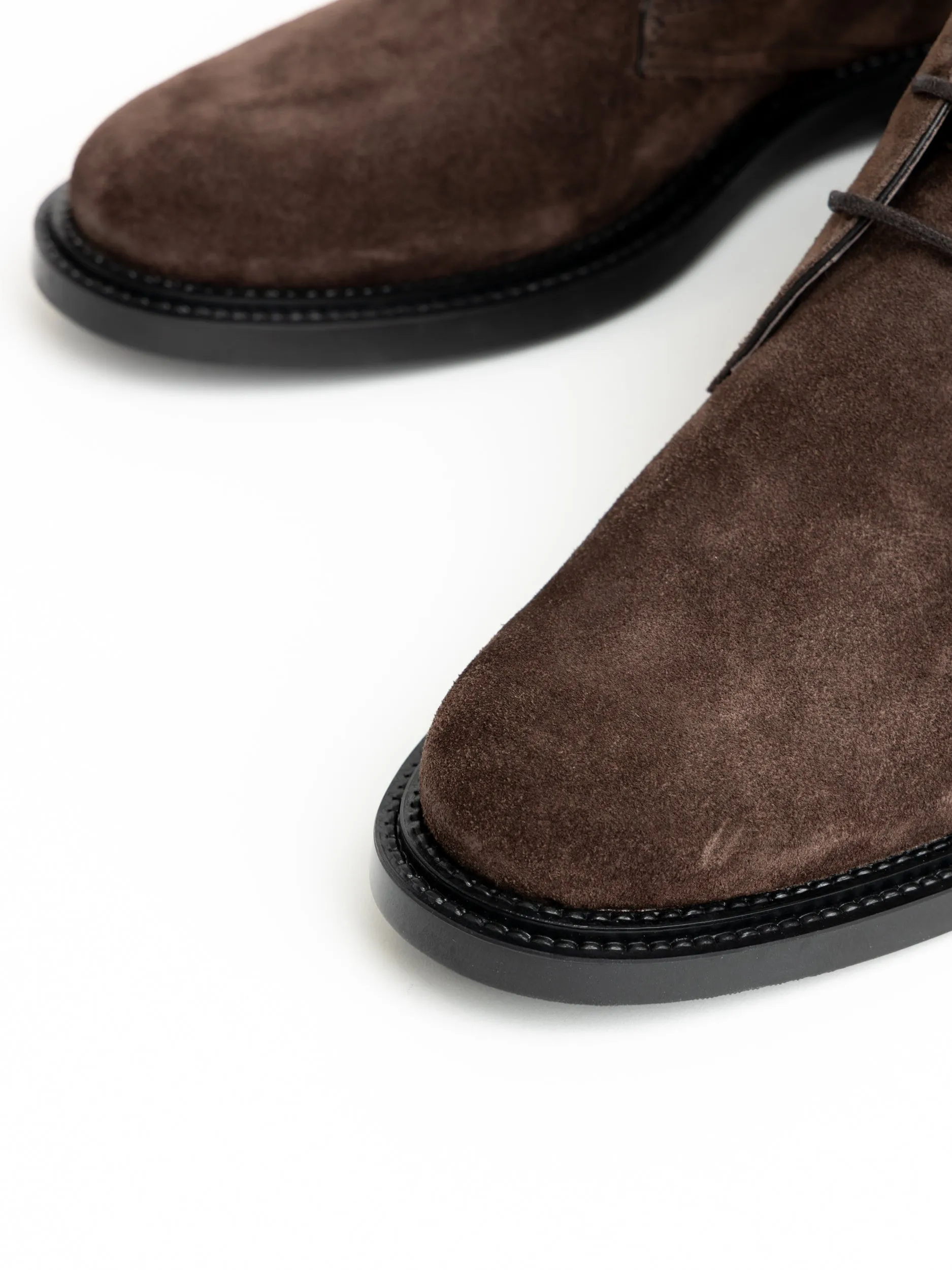 Brown Suede Desert Ankle Boots